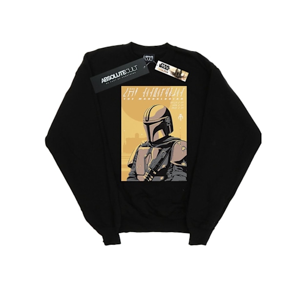 Star Wars Herr The Mandalorian Art Poster Sweatshirt S Svart Black S