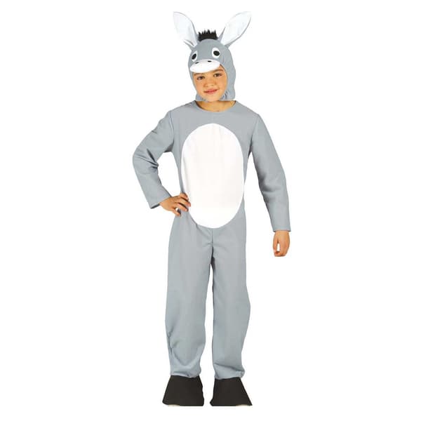 Fiestas Guirca Barn/Barn Åsna Kostym 7-9 År Grå/Vit Grey/White 7-9 Years