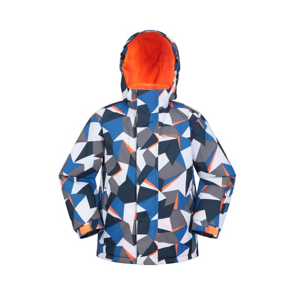 Mountain Warehouse Barn/Barn Mogal Geometrisk Skidjacka 2- Bright Blue 2-3 Years