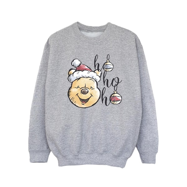 Disney Girls Winnie The Pooh Ho Ho Ho Baubles Sweatshirt 5-6 år Sports Grey 5-6 Years