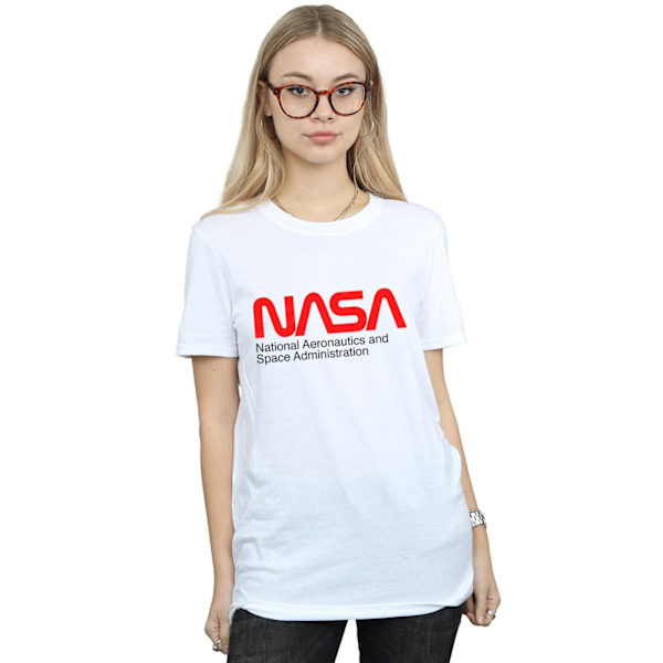 NASA Dam/Damer Aeronautics And Space Bomull Boyfriend T-Shi White S