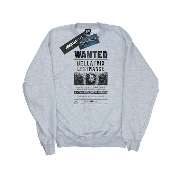 Harry Potter Dam/Damer Wanted Bellatrix Lestrange Sweatshirt Heather Grey M
