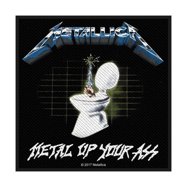 Metallica Metal Up Your Ass Standard Patch One Size Svart/Vit Black/White One Size