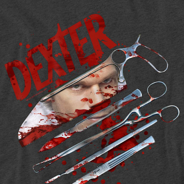 Dexter Unisex Vuxen Blood Never Lies 2 T-Shirt M Kolgrå Charcoal M