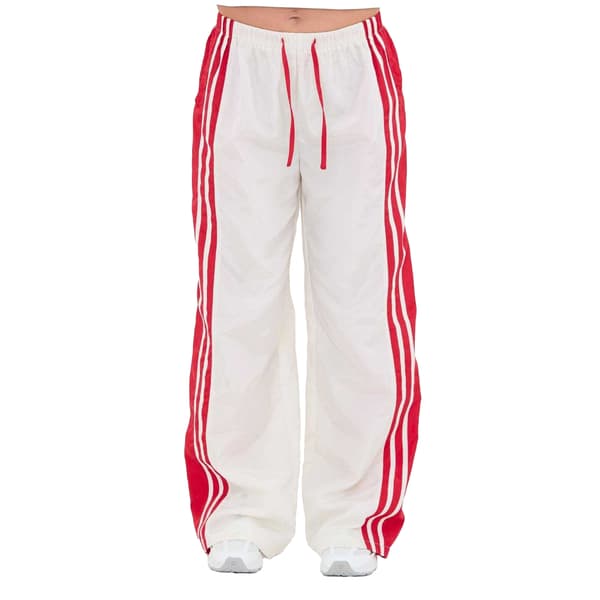 I Saw It First Joggingbyxor för damer med sidoränder, avslappnad passform 14 White 14 UK R
