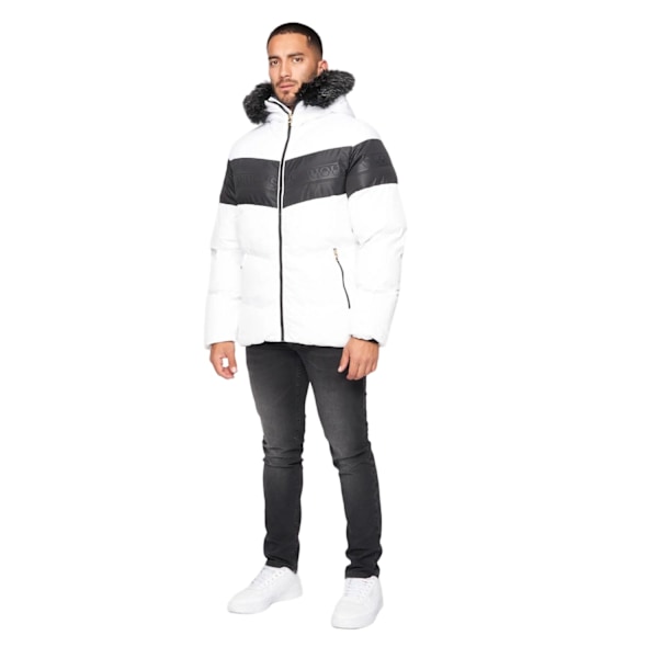 Glorious Gangsta Rocavin Kort Pufferjacka för Män L Vit White L