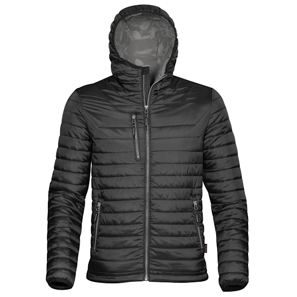 Stormtech Gravity Herr Huvtröja Termisk Vinterjacka (Hållbar Vattenavvisande) Black/Charcoal 2XL