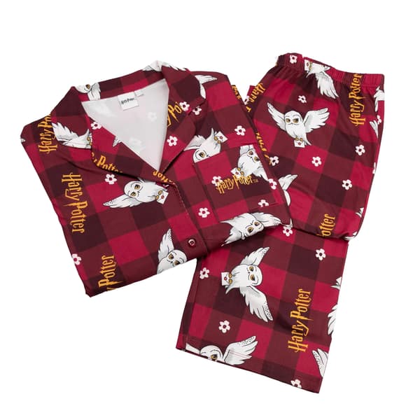 Harry Potter Dam/Dam Hedwig Lång Pyjamas Set L Röd Red L