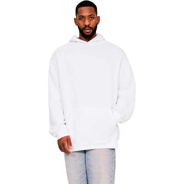 Casual Classics Herr Ringspun Bomull Hög Överdimensionerad Hoodie XL W White XL