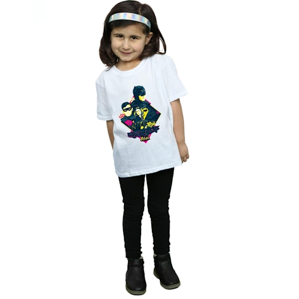 DC Comics Girls Batman TV-serie karaktär Pop Art bomull T-shirt White 9-11 Years