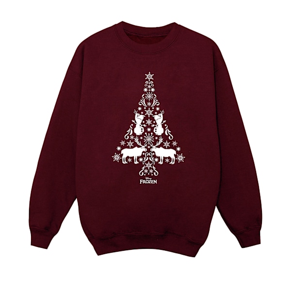 Disney Boys Frozen Julgran Sweatshirt 12-13 År Bourgogne Burgundy 12-13 Years