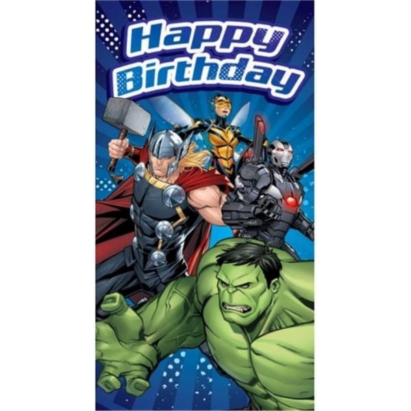 Marvel Avengers Karaktär Födelsedagskort En one size Flerfärgad Multicoloured One Size
