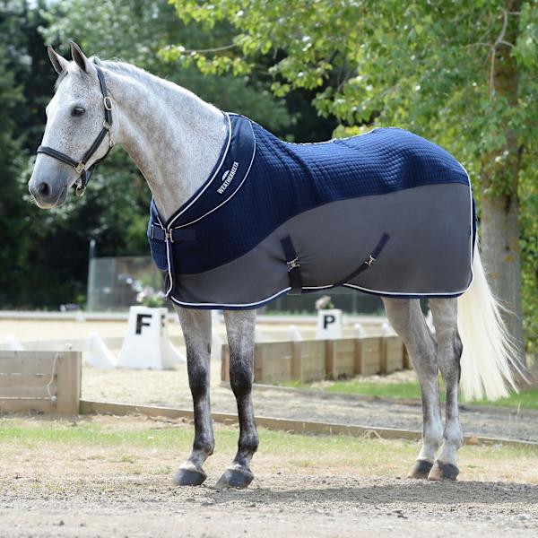 Weatherbeeta Thermo-Air Standard-Neck Horse Cooler Rug 7´ 3 Na Navy/Grey 7´ 3