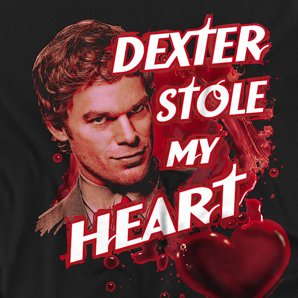 Dexter Herr Bloody Heart T-Shirt S Svart Black S