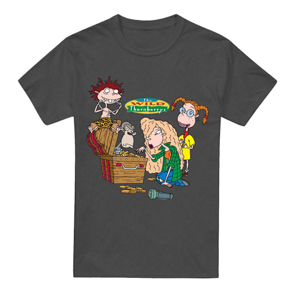 The Wild Thornberrys Unisex Vuxen Skattjakt T-Shirt XL Char Charcoal XL