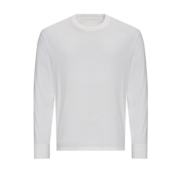 Awdis Unisex Oversized Långärmad T-shirt M Vit White M