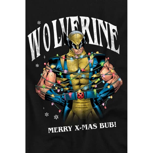 Marvel Dam Merry Xmas Bub! Wolverine Långärmad T-shirt Black M