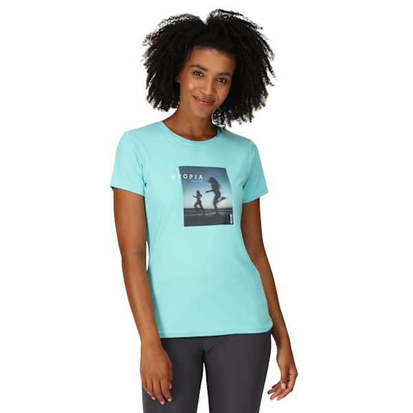 Regatta Fingal VII Utopia Löpar-T-shirt för damer, 14 UK A, Amazonit Amazonite 14 UK