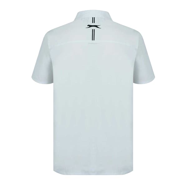 Slazenger Herr Polyester Golf Pikétröja M Vit White M