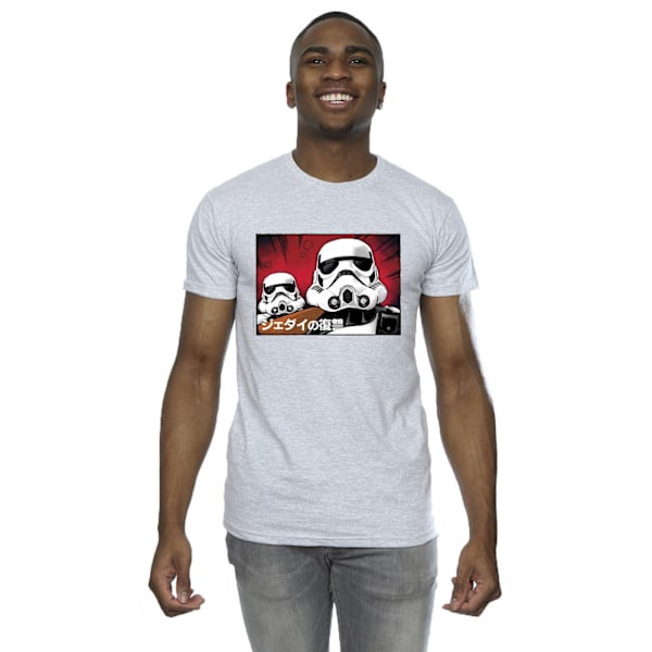 Star Wars Stormtrooper Japansk T-shirt XXL Sports Grey Sports Grey XXL