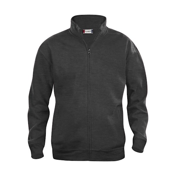Clique Herr Full Zip Jacka M Antracit Melange Anthracite Melange M