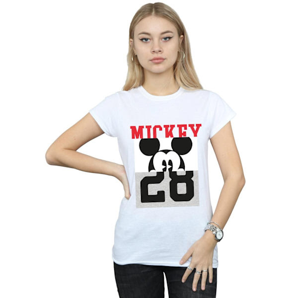 Disney Dam/Kvinnor Mickey Mouse Notorious Split Bomull T-Shir White M