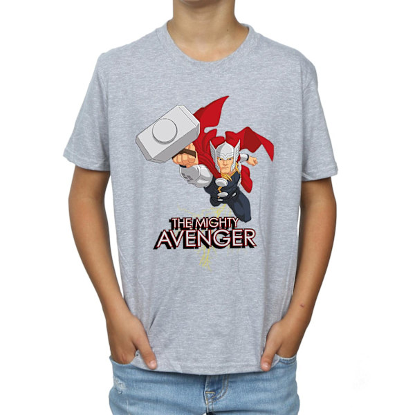 Marvel Boys Thor The Mighty Avenger T-Shirt 7-8 år Sports Grå Sports Grey 7-8 Years