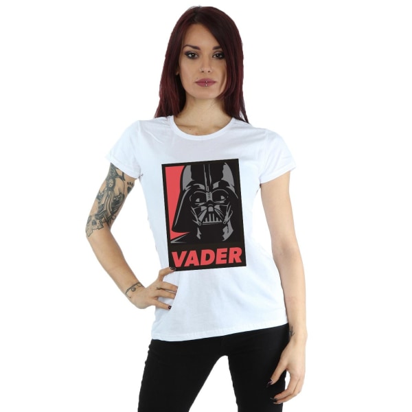 Star Wars Dam/Dam Vader Poster Bomulls T-shirt XXL Vit White XXL