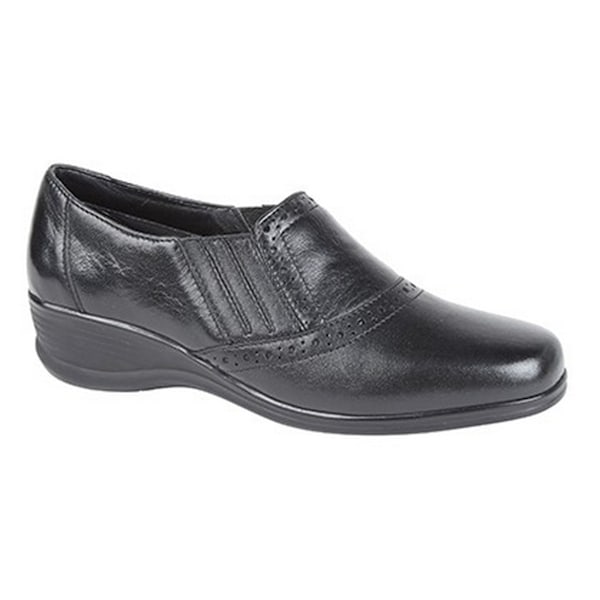 Mod Comfys Dam/Dam Softie Läder Casual Skor 7 UK Svart Black 7 UK