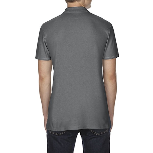 Gildan Softstyle Herr Kortärmad Dubbel Pique Poloskjorta 4XL Charcoal 4XL