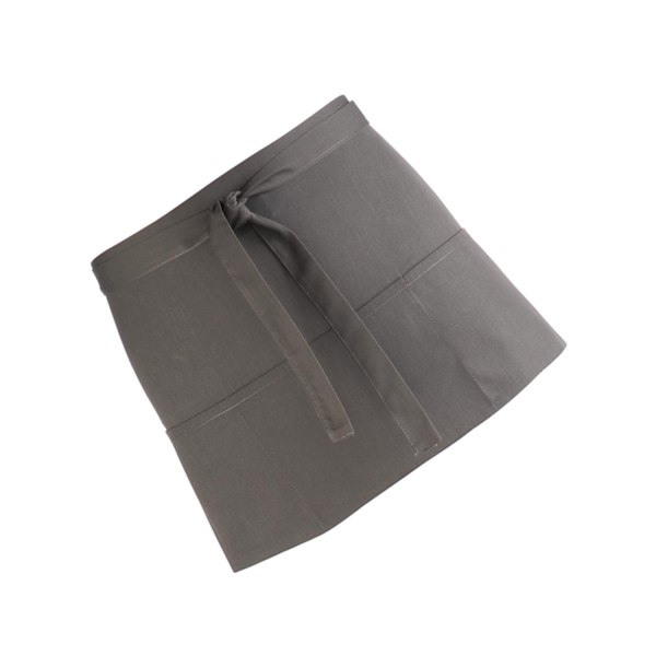 Premier Ladies/Womens Colours 3-fickor Förkläde / Arbetskläder (2-pack) Dark Grey One Size