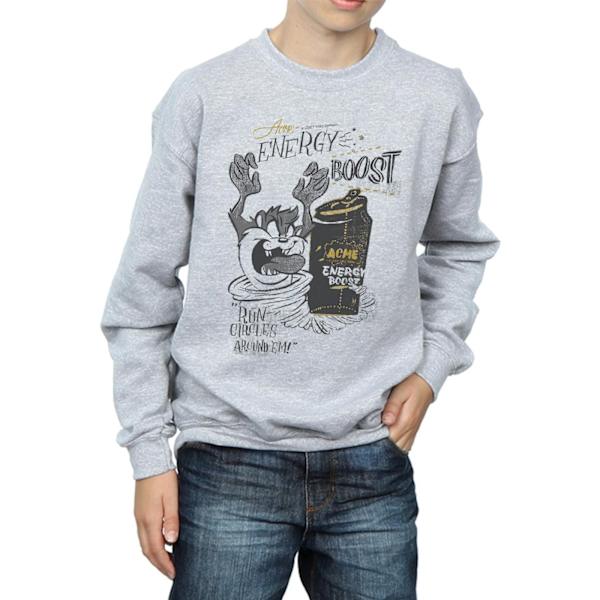 Looney Tunes Boys Taz Energy Boost Sweatshirt 7-8 år Sport Sports Grey 7-8 Years