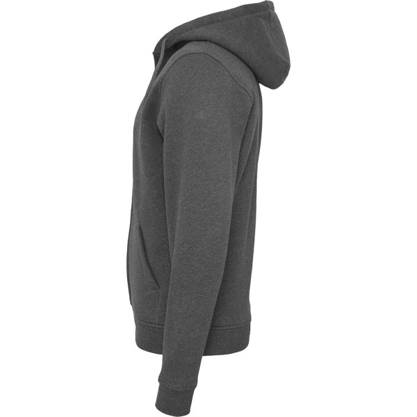 Bygg ditt varumärke Heavy Zip Up Hoodie 3XL Charcoal för män Charcoal 3XL