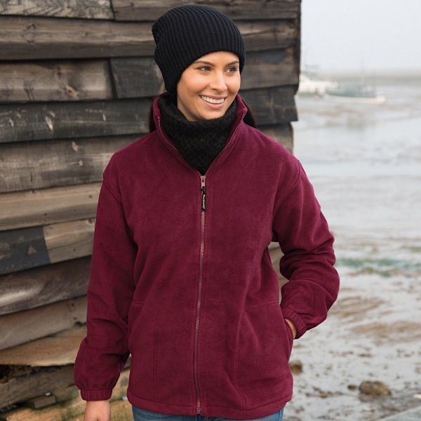 Result Herr Full Zip Active Fleece Anti Pilling Jacka M Burgund Burgundy M