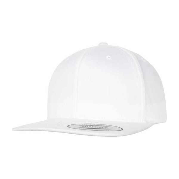 Flexfit ekologisk bomull Snapback Baseball Cap One Size Vit White One Size