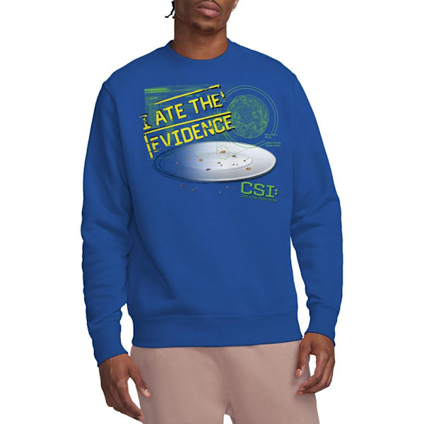 CSI Unisex Vuxen Jag Åt Bevisen Sweatshirt L Kungsblå Royal Blue L