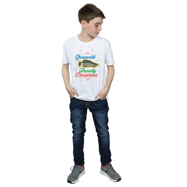 National Lampoon's Julfest Pojkar Griswold Familj Jul T-shirt White 9-11 Years
