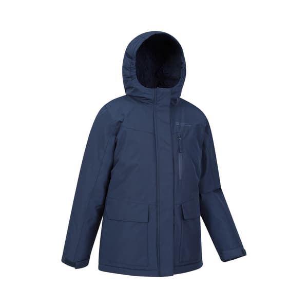 Mountain Warehouse Barn/Barn Noah Borg Fodrad Vattentät Ja Navy 11-12 Years