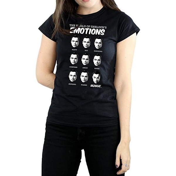 The Big Bang Theory Dam/Damer Emotions Sheldon Bomull Pojkvän Navy Blue XL