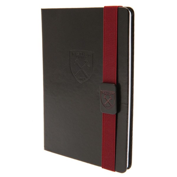 West Ham United FC Premium banded konstläder Notebook One Siz Maroon/Black One Size