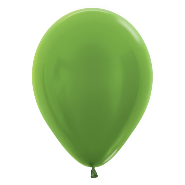 Sempertex Latex Metallic Ballonger (Förpackning om 100) En Storlek Lime G Lime Green One Size