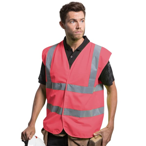 Yoko Herr Hög Synlighet Väst L Rosa Pink L