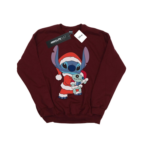 Disney Boys Lilo And Stitch Stitch Jultröja 7-8 År Burgundy 7-8 Years