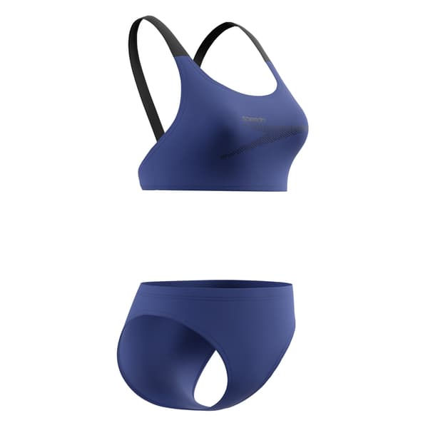 Speedo Dam Boom Leaderback Bikini-set 16 UK Svart Black 16 UK