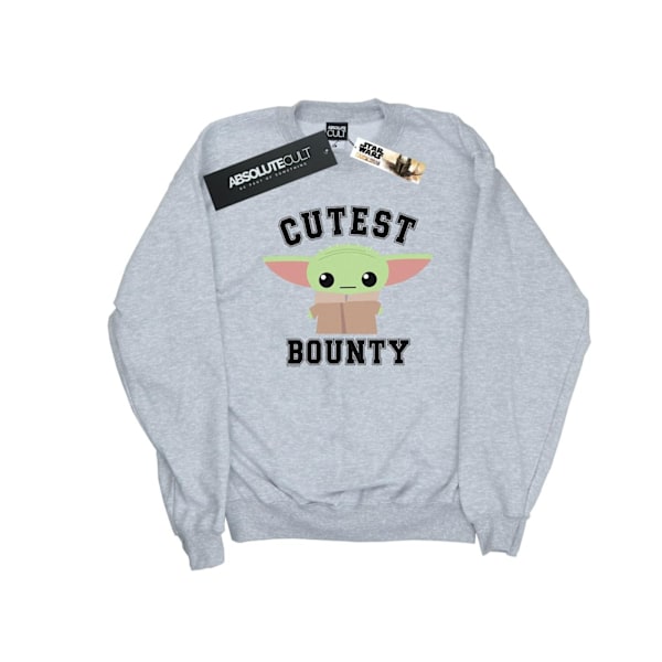 Star Wars Boys The Mandalorian Cutest Bounty Sweatshirt 3-4 år Sports Grey 3-4 Years