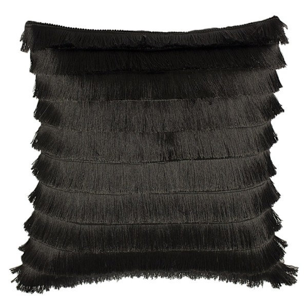 Furn Flicker Tiered Fringe Kuddfodral 45 x 45 cm Grafit Graphite 45 x 45 cm