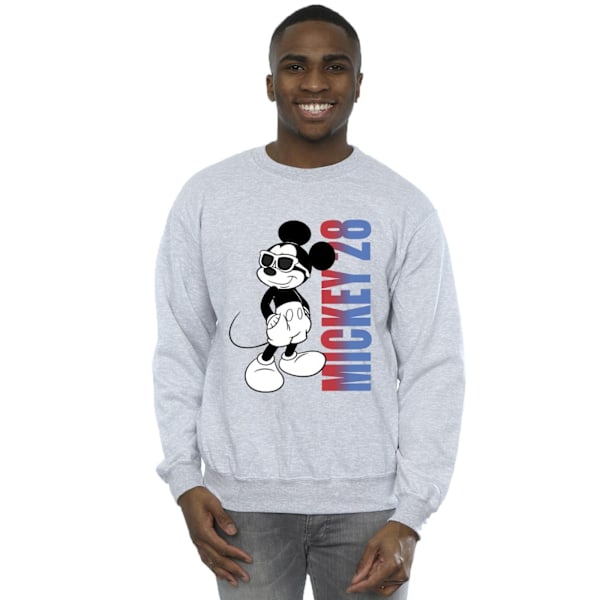 Disney Herr Mickey Mouse Gradient Sweatshirt XL Sports Grey Sports Grey XL