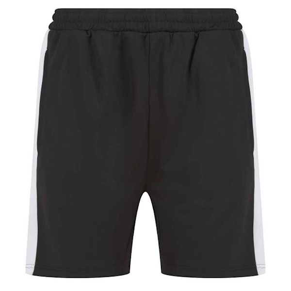 Finden & Hales Herrar Stickade Shorts XS Svart/Vit Black/White XS