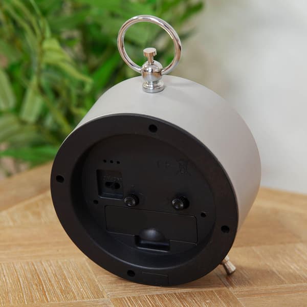 Hestia Bee Mantel Klocka Metallfodral One Size Grå Grey One Size