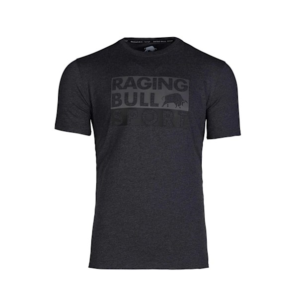 Raging Bull Herr RB Sport Logotyp T-shirt S Mörkgrå Melange Dark Grey Marl S